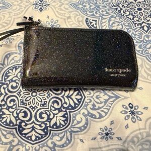 Kate Spade Black Glitter Wallet